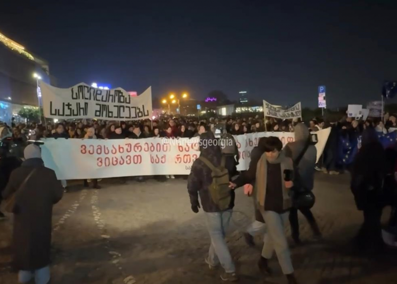 У Тбілісі до протестувальників долучилися представники державних установ.