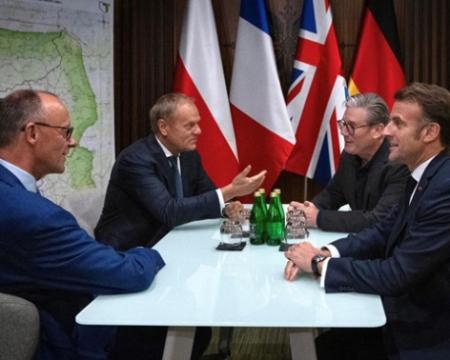 В Україну прибувають Макрон, Мерц, Туск та Стармер.