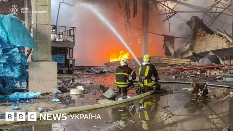 Луцьк, Тернопіль та Житомир опинилися в центрі атаки Росії за допомогою дронів та ракет - BBC News Україна.