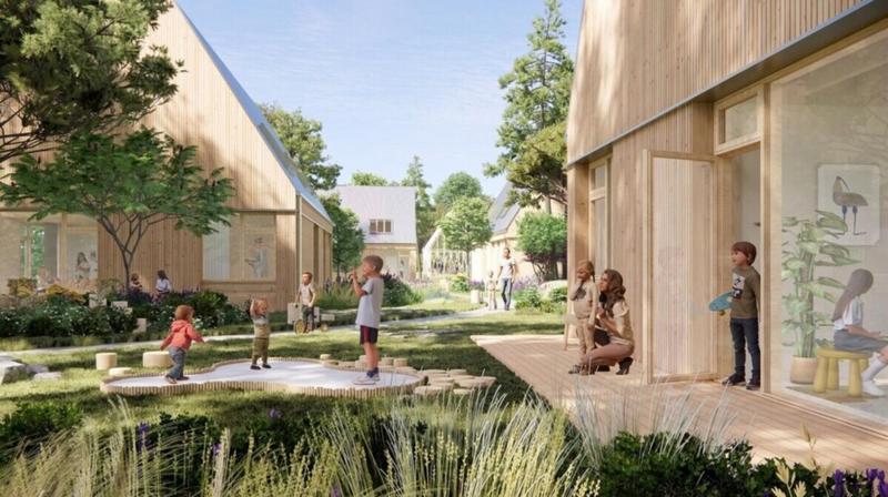 У околицях Львова розпочали зведення першого в Україні поселення для дітей, які залишилися без батьків.