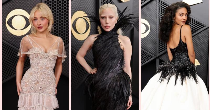 Леді Гага вразила всіх у сукні з пір'я, а Сабріна Карпентер блищала у своєму вбранні. Ось найяскравіші образи знаменитостей на червоній доріжці Ґреммі 2026 року (ФОТО) - Hochu.ua