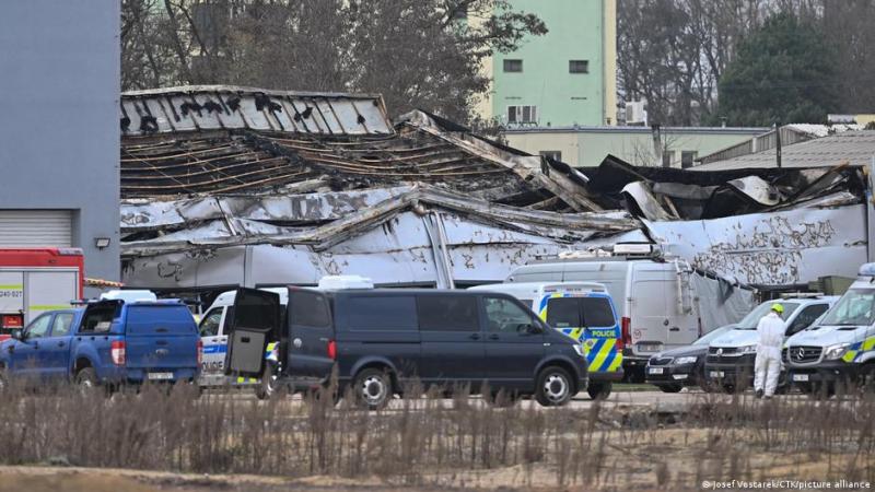 В Чехії розслідують можливу причетність Росії до пожежі на підприємстві, яке займається виробництвом дронів.